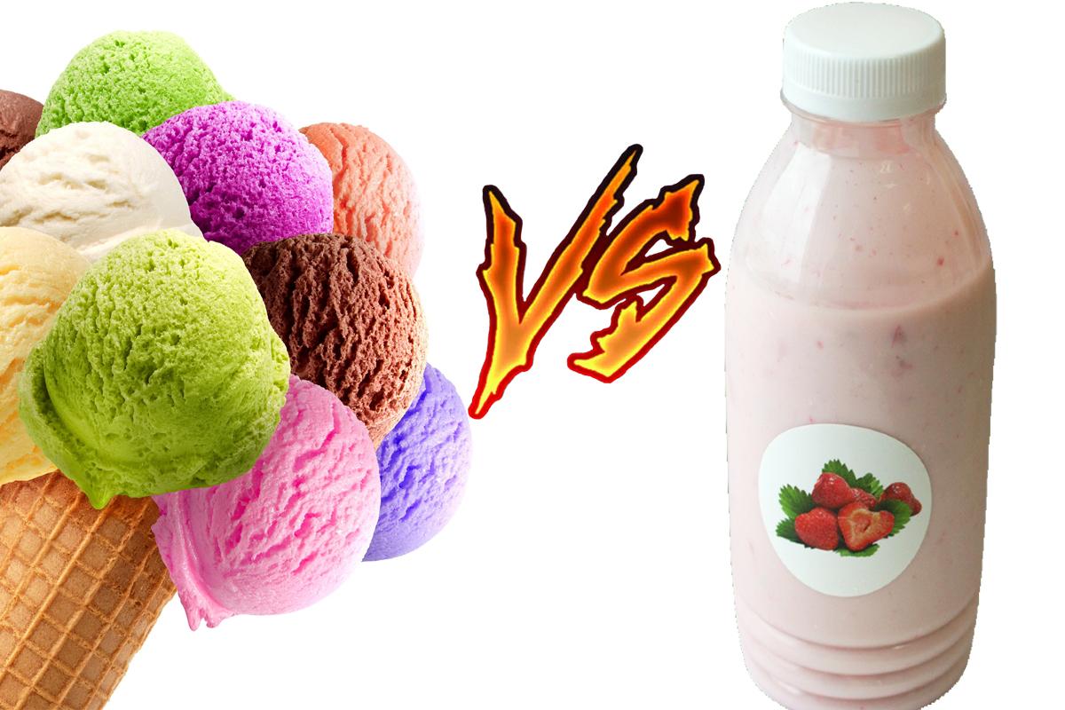 Против мороженщика. Мороженое vs. Мороженое с био йогуртом. Каша против мороженое. ГАЗ вода vs марожной.